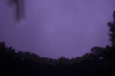 This was a fairly strong storm that hit around 10:30. These images are from about midnight-12:30. Just a note, it is pitch black outside. I got these with my camera on a tripod with my ISO and Shutter settings maxed out. 
